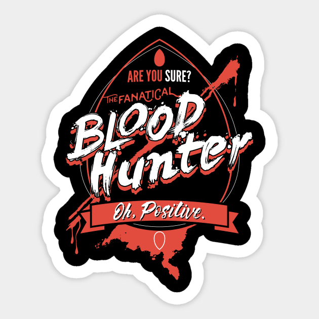 Blood Hunter WIZARD Fantasy RPG GM Dungeon Game Master DM boardgame tee T-Shirt Sticker by Natural 20 Shirts